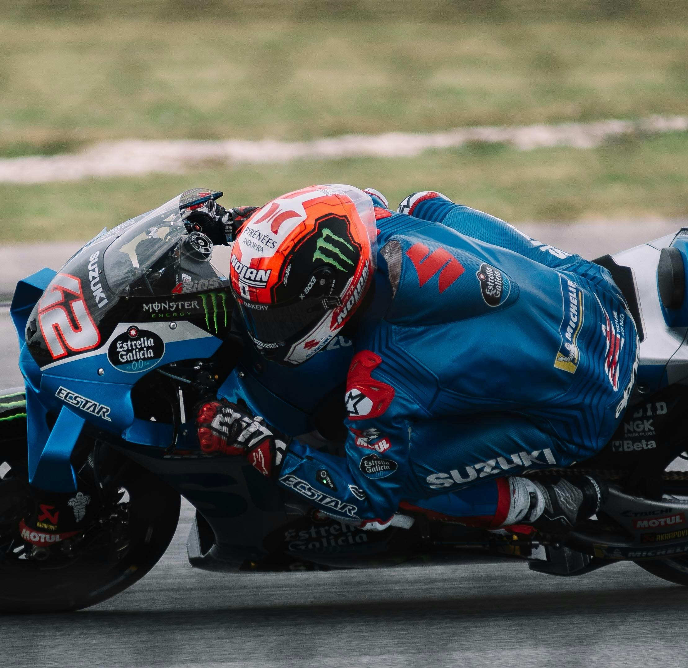 Screenshot of software analyzing MotoGP rider performance metrics