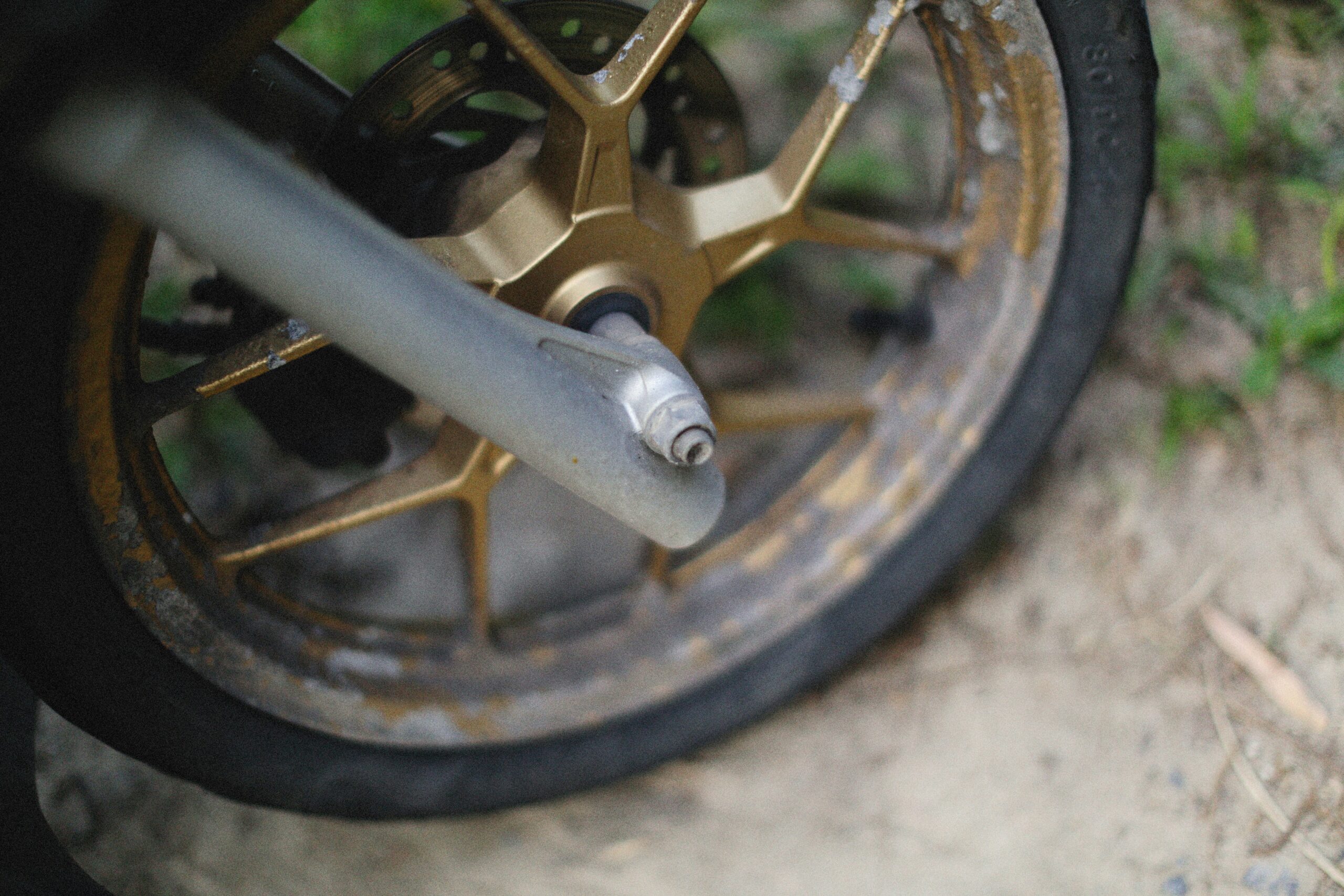 Close-up shot of a MotoGP bike's fuel tank showing its compact size