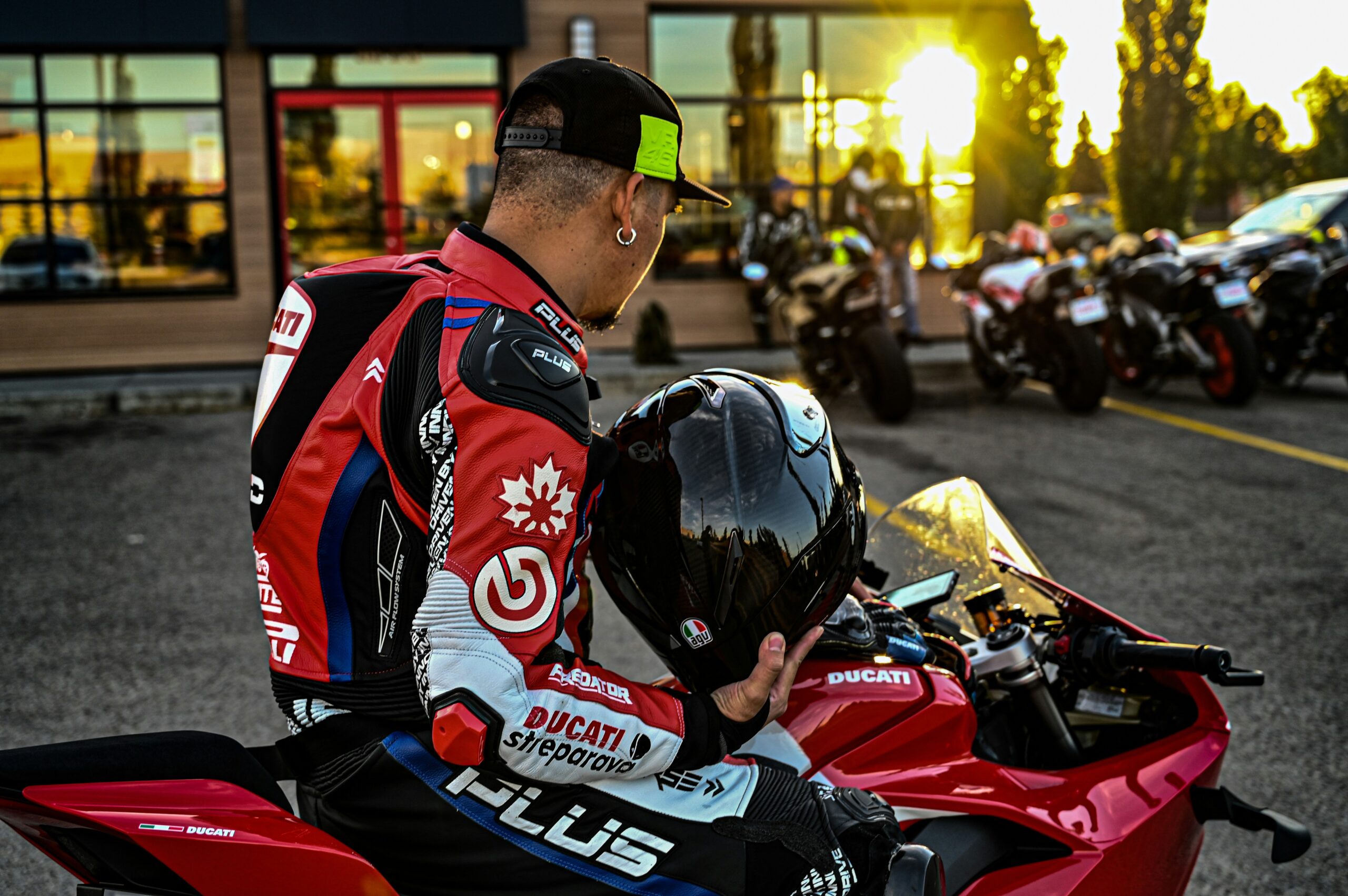 motogp rider celebrating victory