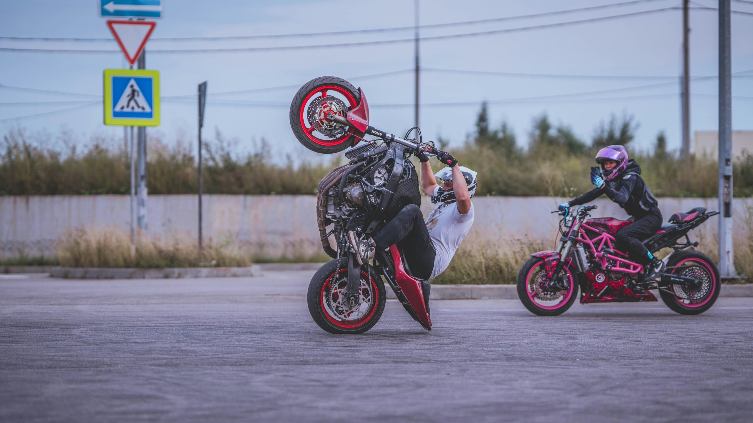 Valentino Rossi practicing motocross
