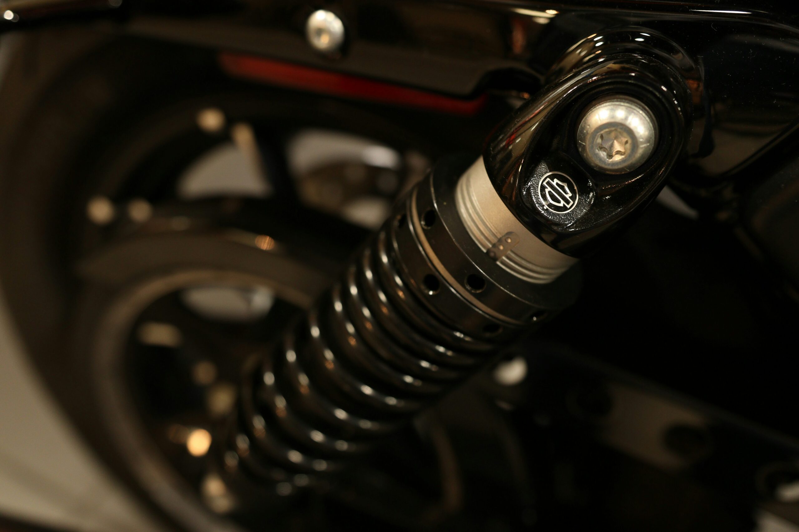 Mechanic working on suspension system