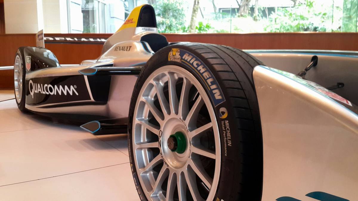 Close-up of a MotoGP bike engine showcasing advanced engineering